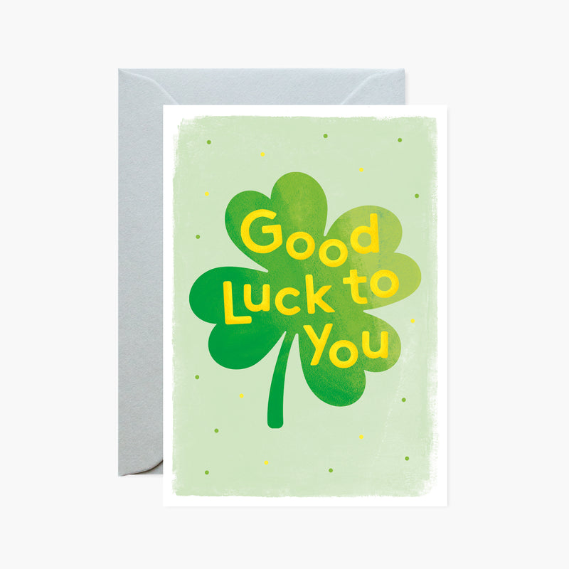 Good luck to you clover card