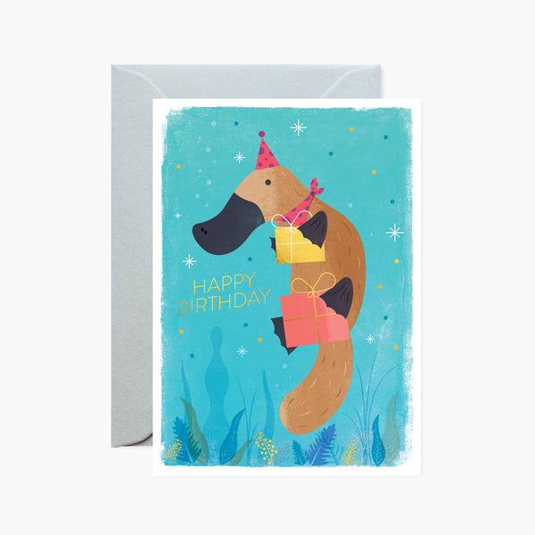 Platypus Presents Gold Foil Card
