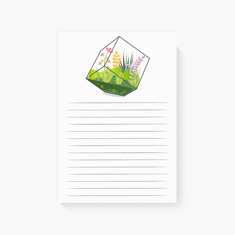 Terrarium Lined Notepad
